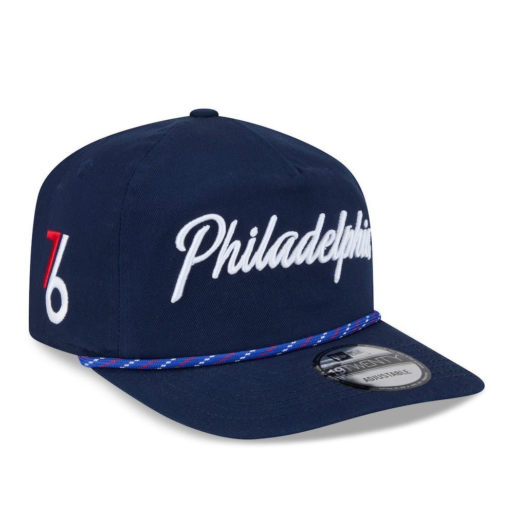 Philadelphia 76ers 2025/26 City Edition 19TWENTY Adjustable Hat - Navy | New Era for sale