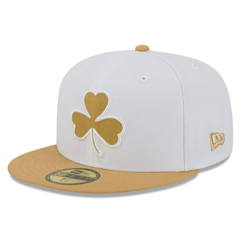 Boston Celtics 2025/26 City Edition 59FIFTY Fitted Hat - White/Gold | New Era sale