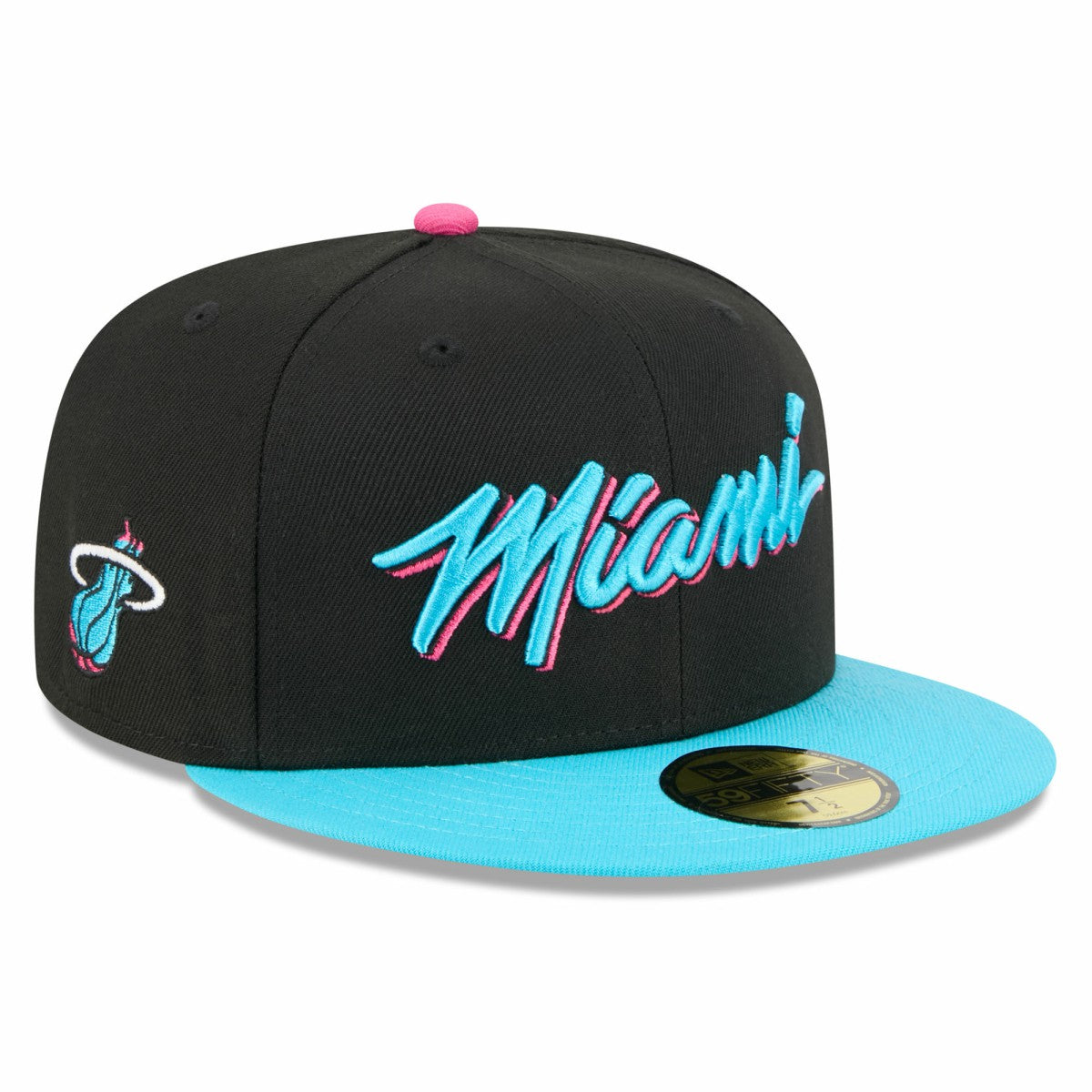 Miami Heat 2025/26 City Edition 59FIFTY Fitted Hat - Black/Turquoise | New Era online