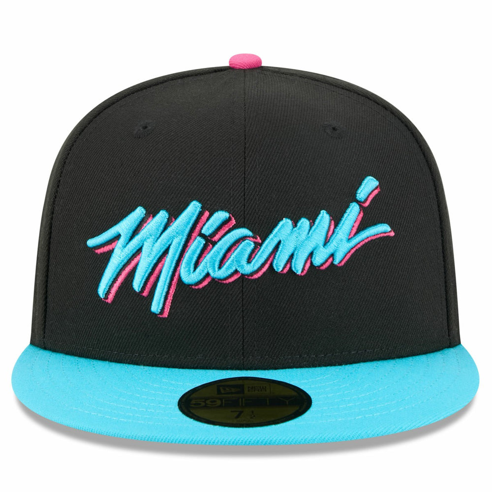 Miami Heat 2025/26 City Edition 59FIFTY Fitted Hat - Black/Turquoise | New Era online