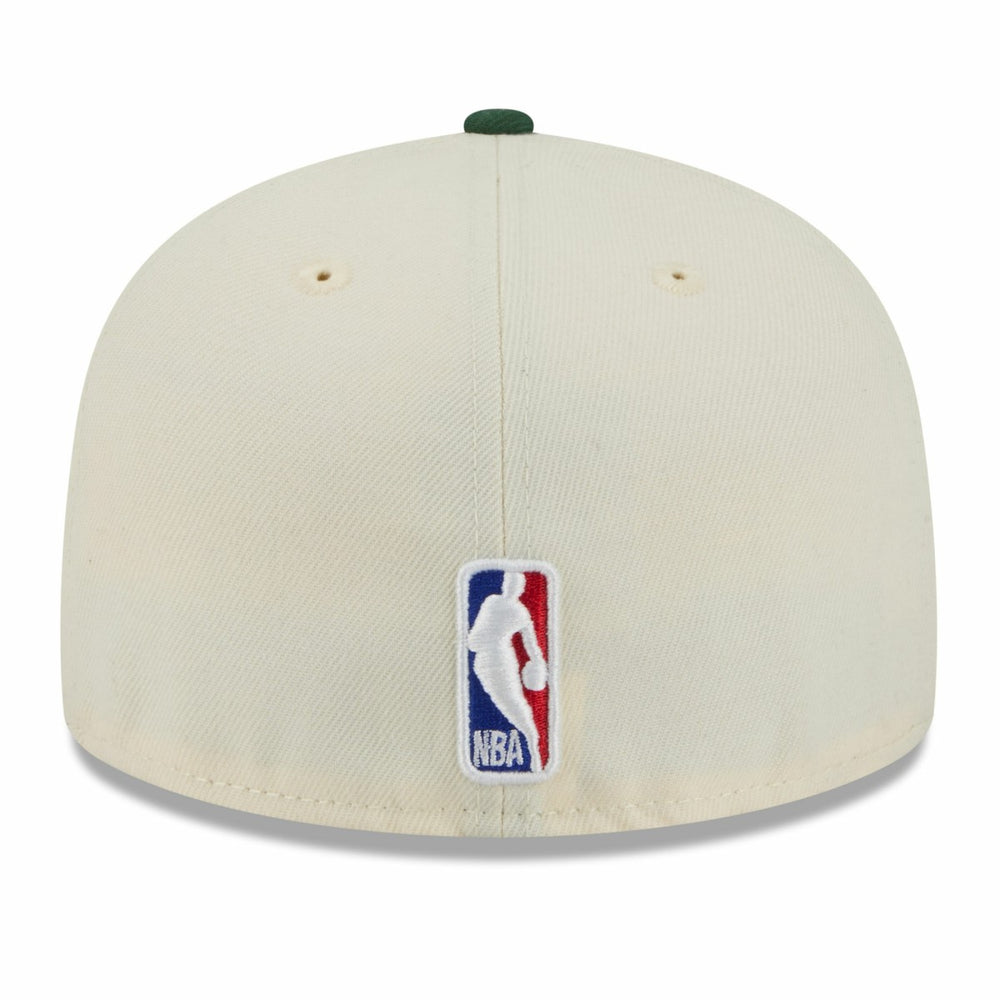Milwaukee Bucks 2025/26 City Edition 59FIFTY Fitted Hat - Cream/Hunter Green | New Era outlet