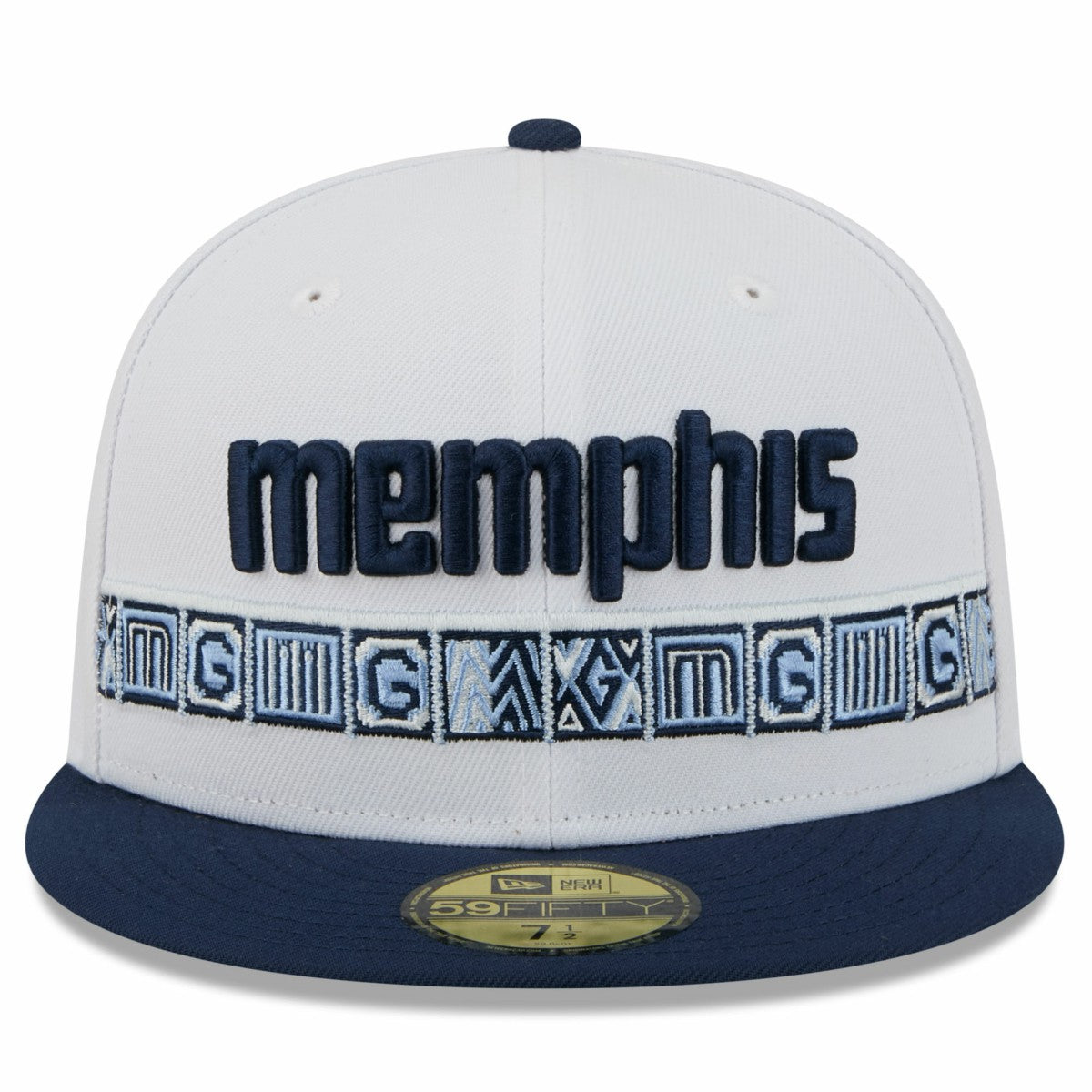 Memphis Grizzlies 2025/26 City Edition 59FIFTY Fitted Hat - White/Navy | New Era online