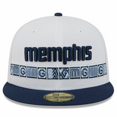 Memphis Grizzlies 2025/26 City Edition 59FIFTY Fitted Hat - White/Navy | New Era online