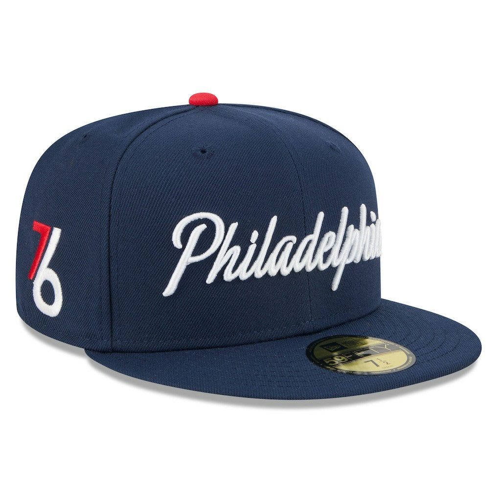 Philadelphia 76ers 2025/26 City Edition 59FIFTY Fitted Hat - Navy | New Era online