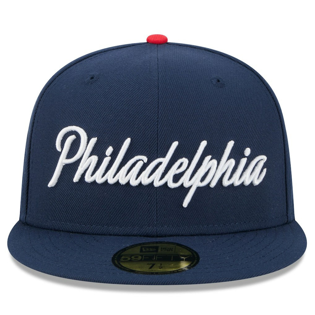 Philadelphia 76ers 2025/26 City Edition 59FIFTY Fitted Hat - Navy | New Era online