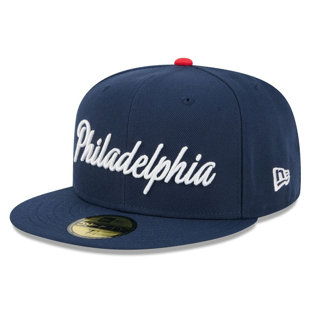 Philadelphia 76ers 2025/26 City Edition 59FIFTY Fitted Hat - Navy | New Era online
