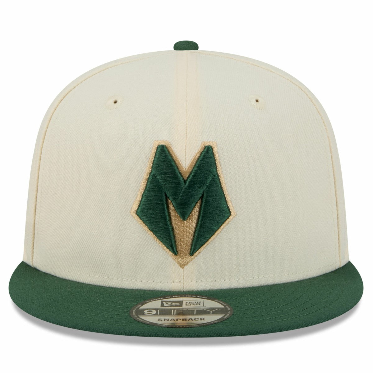 Milwaukee Bucks 2025/26 City Edition 9FIFTY Snapback Hat - Tan/Hunter Green | New Era sale