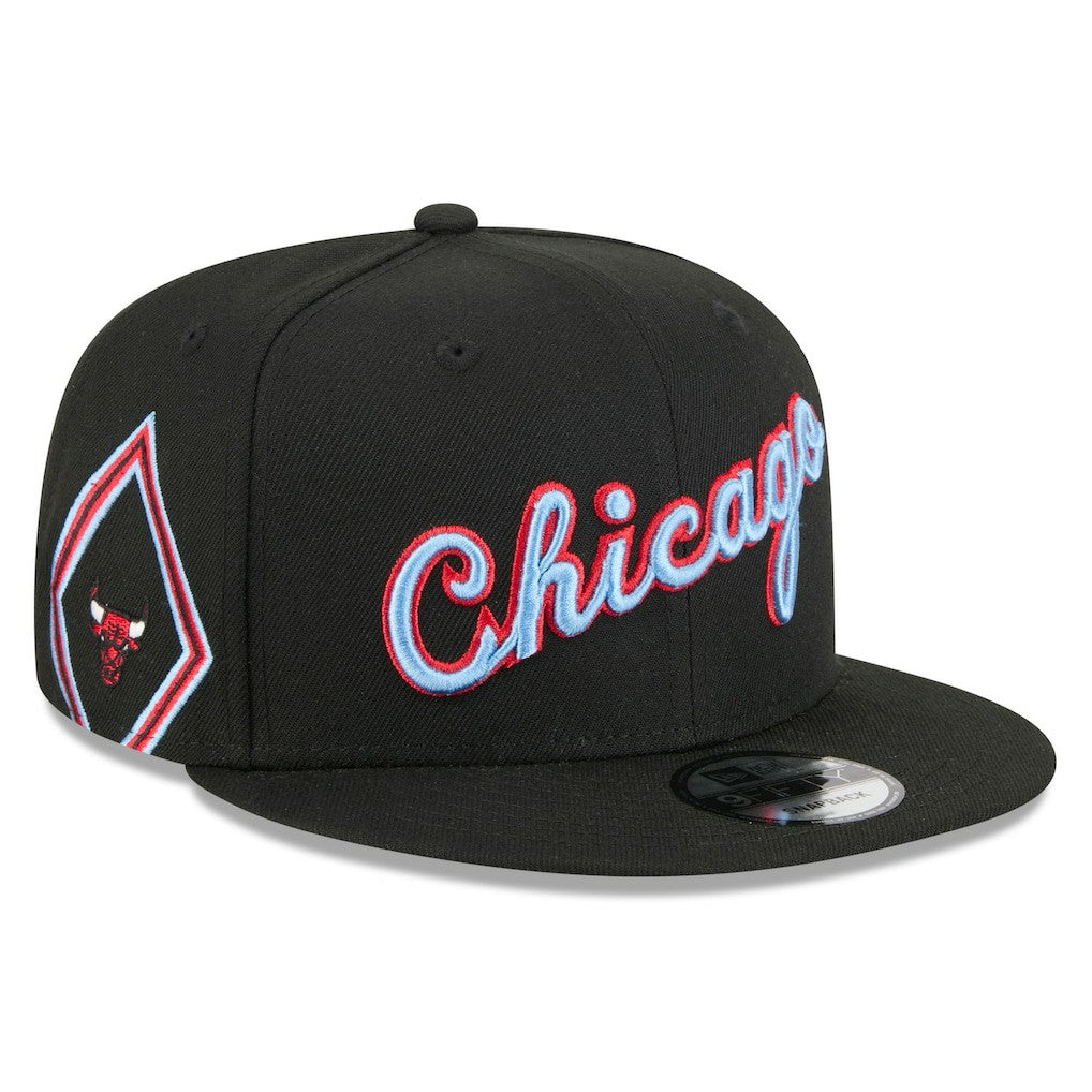 Chicago Bulls 2025/26 City Edition 9FIFTY Snapback Hat - Black | New Era outlet