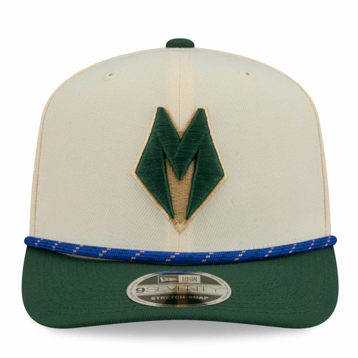 Milwaukee Bucks 2025/26 City Edition 9SEVENTY Adjustable Hat - Cream/Hunter Green | New Era for sale