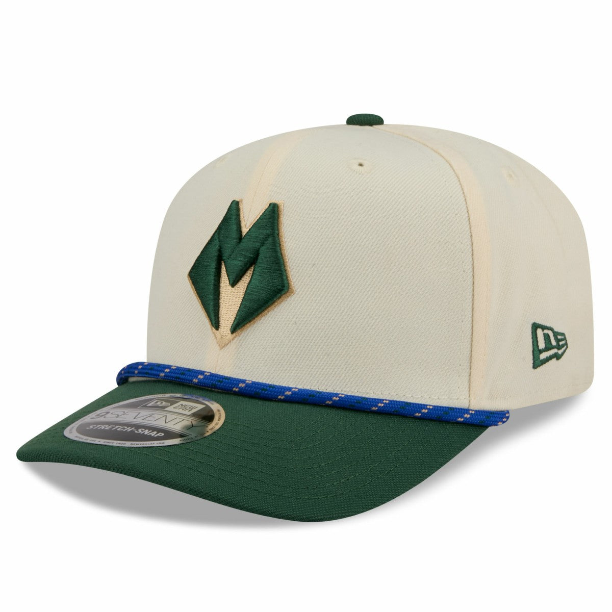 Milwaukee Bucks 2025/26 City Edition 9SEVENTY Adjustable Hat - Cream/Hunter Green | New Era for sale