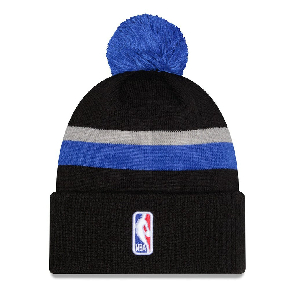 Dallas Mavericks 2025/26 City Edition Cuffed Knit Hat with Pom sale - Black/Blue | New Era online