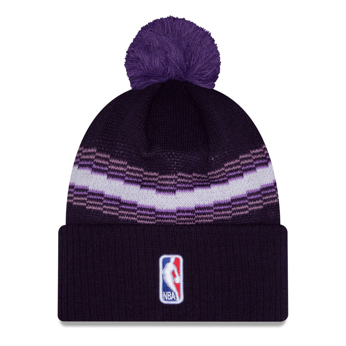 Sacramento Kings 2025/26 City Edition Cuffed Knit Hat with Pom - Purple | New Era discount