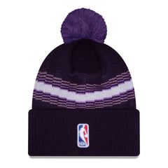 Sacramento Kings 2025/26 City Edition Cuffed Knit Hat with Pom - Purple | New Era discount