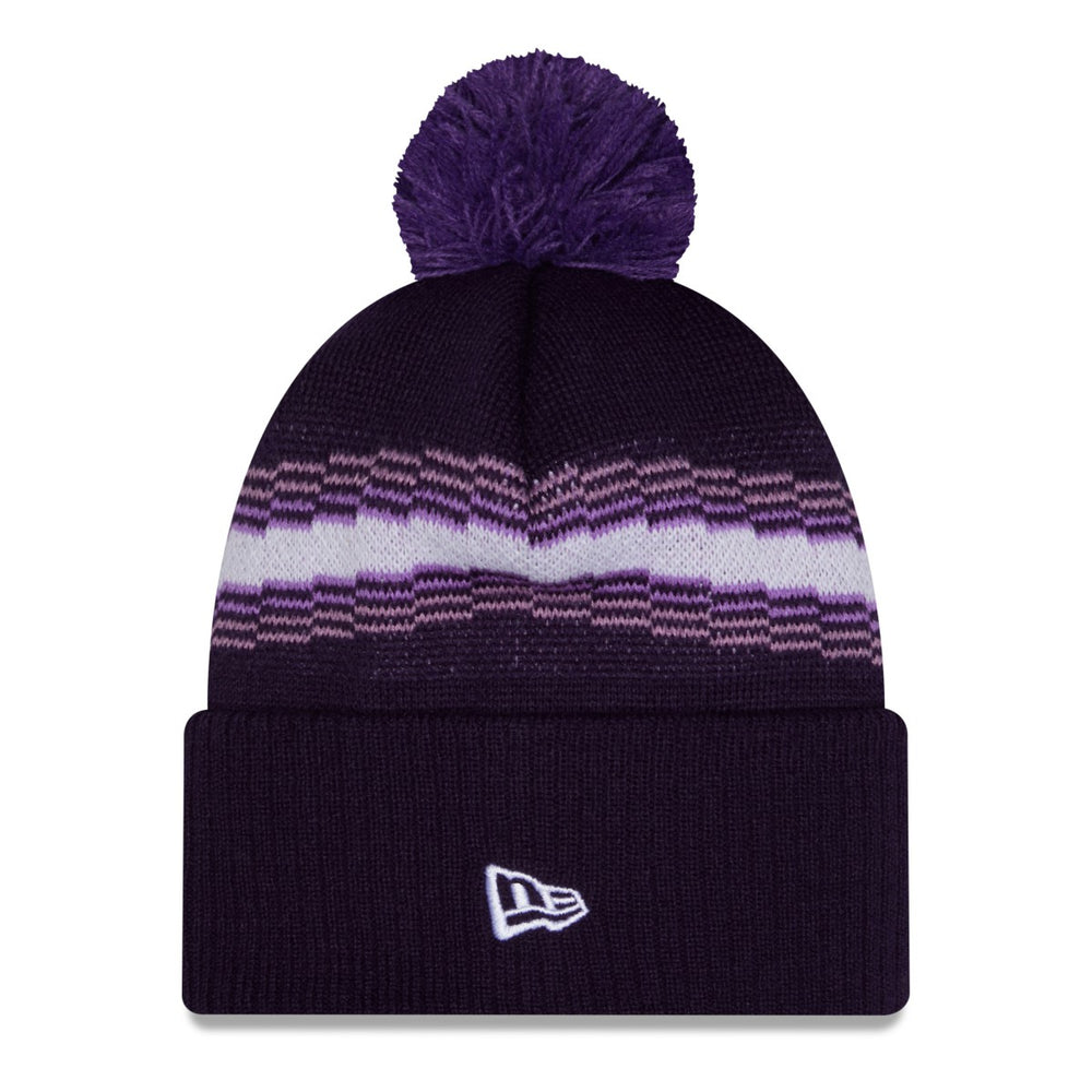Sacramento Kings 2025/26 City Edition Cuffed Knit Hat with Pom - Purple | New Era discount