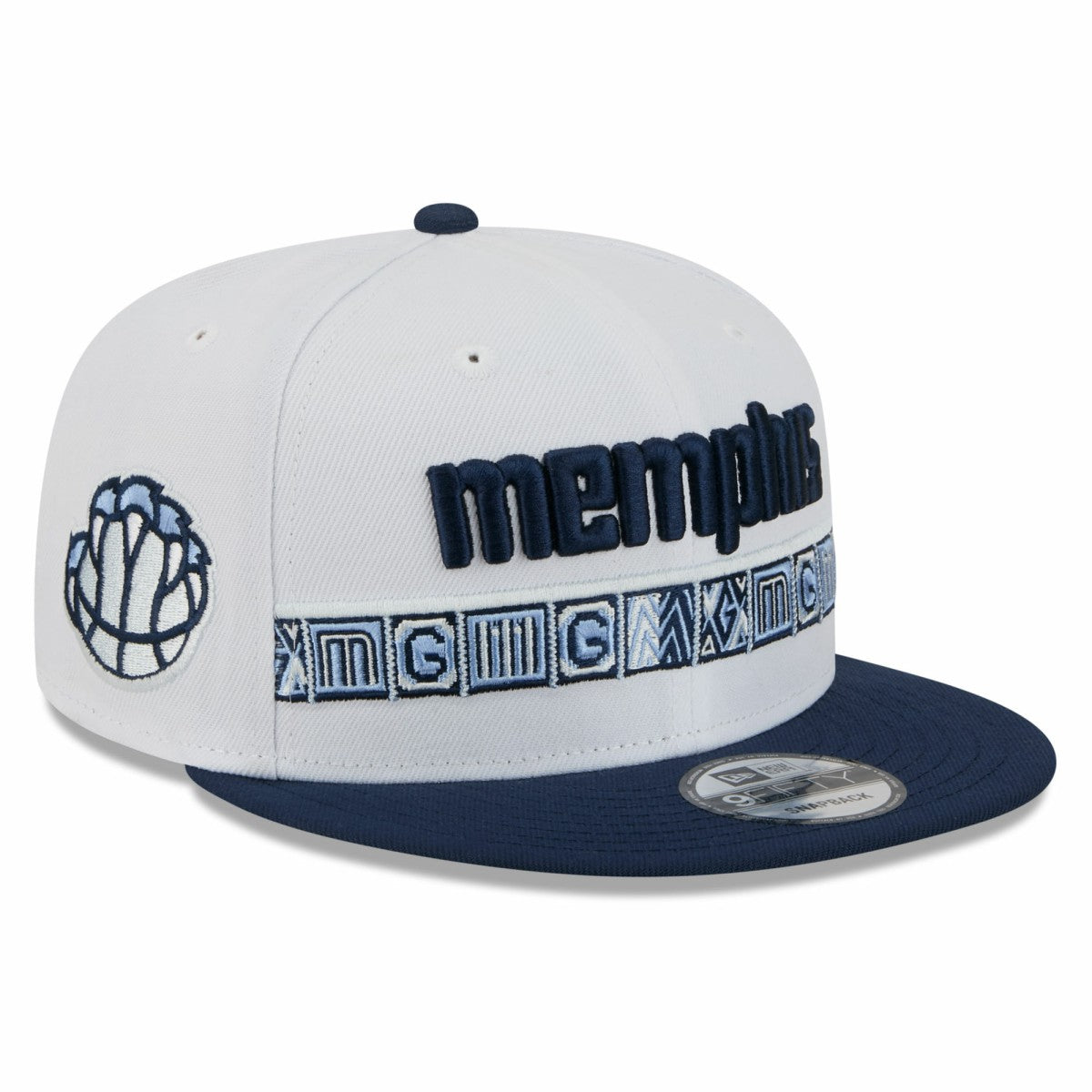 Memphis Grizzlies Youth 2025/26 City Edition 9FIFTY Snapback Hat - White/Navy | New Era outlet