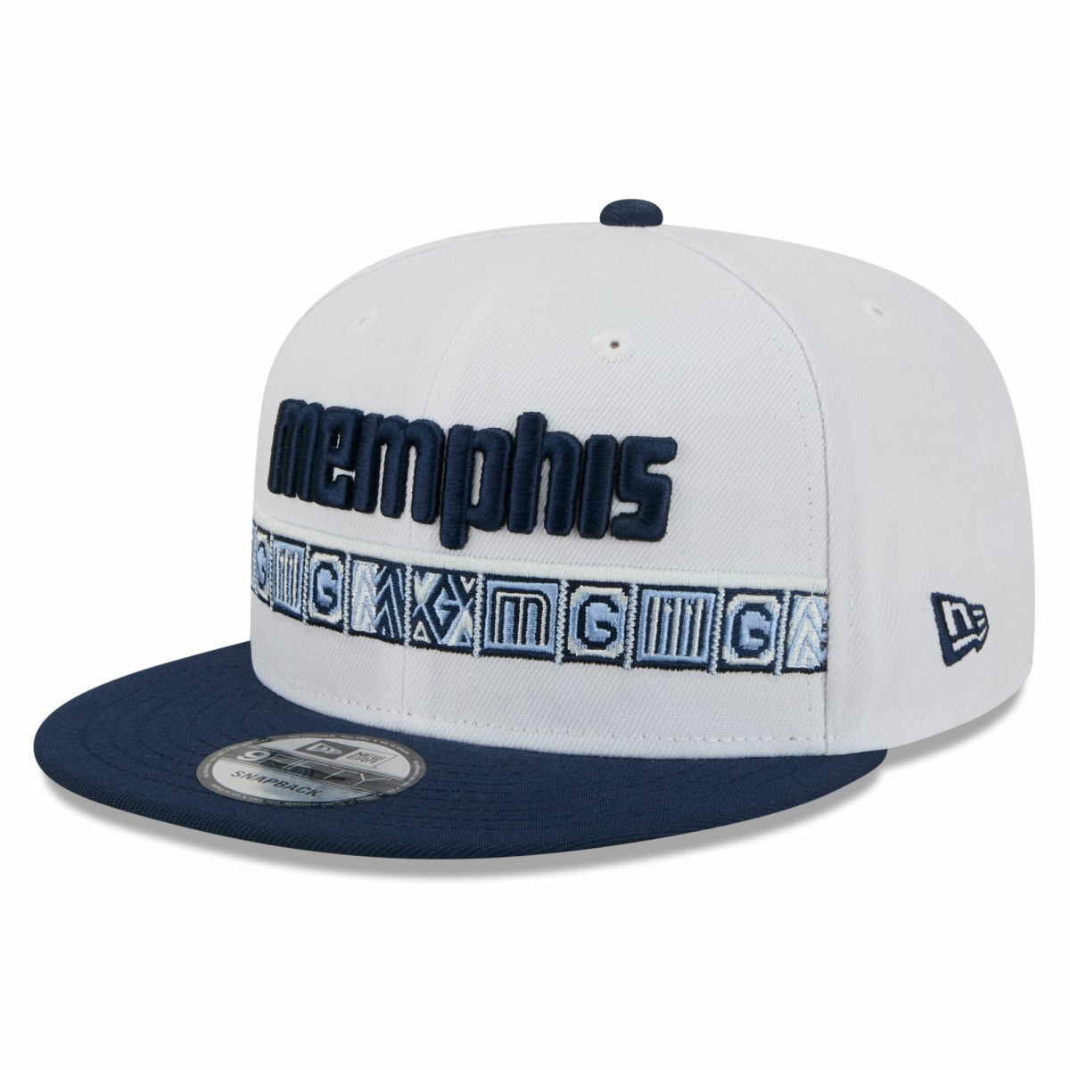 Memphis Grizzlies Youth 2025/26 City Edition 9FIFTY Snapback Hat - White/Navy | New Era outlet