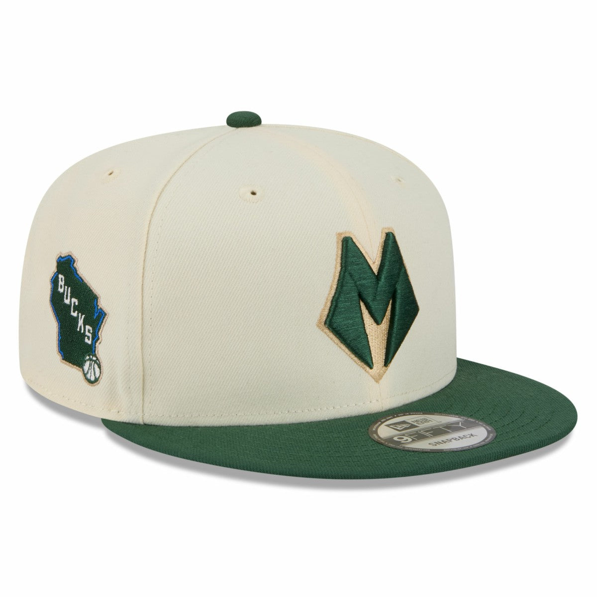 Milwaukee Bucks Youth 2025/26 City Edition 9FIFTY Snapback Hat - Tan | New Era sale