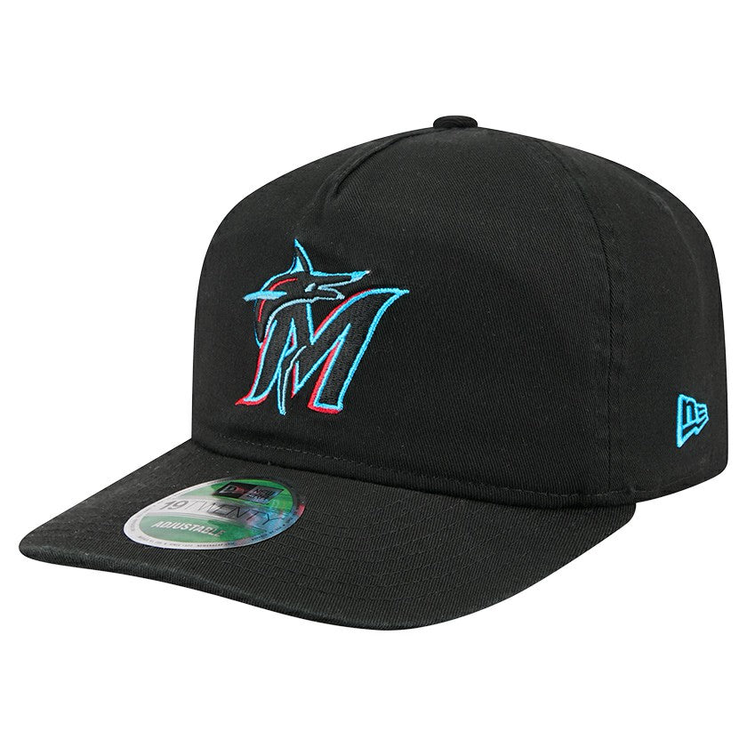 Miami Marlins Team 19TWENTY Adjustable Hat - Black | New Era