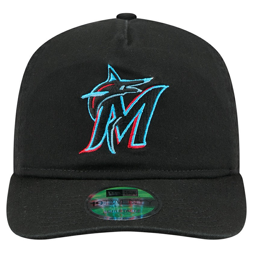 Miami Marlins Team 19TWENTY Adjustable Hat - Black | New Era