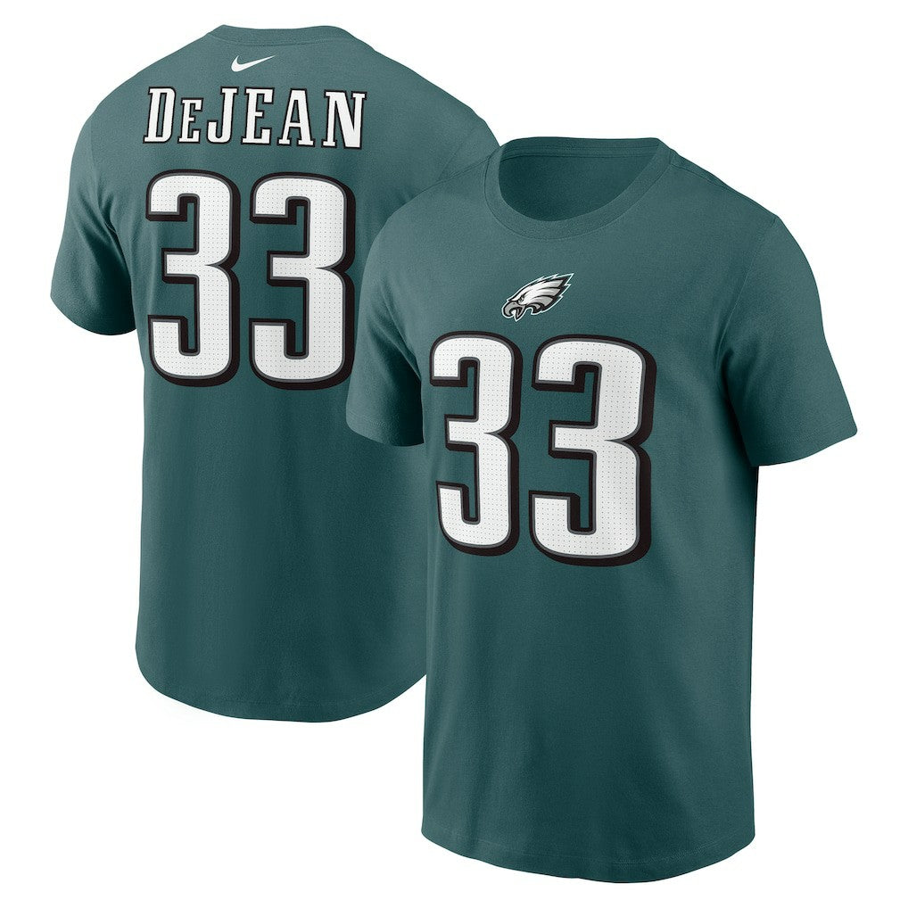 Cooper DeJean Philadelphia Eagles Player Name & Number T-Shirt - Midnight Green | Nike outlet
