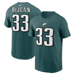 Cooper DeJean Philadelphia Eagles Player Name & Number T-Shirt - Midnight Green | Nike outlet