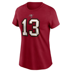 Mike Evans Tampa Bay Buccaneers Women's Player Name & Number T-Shirt - Red | Nike for sale