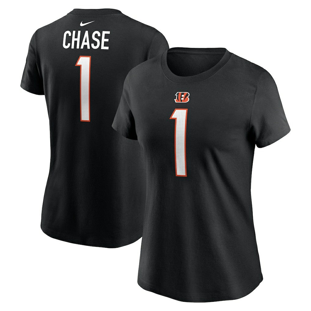 Ja'Marr Chase Cincinnati Bengals Women's Player Name & Number T-Shirt - Black | Nike online
