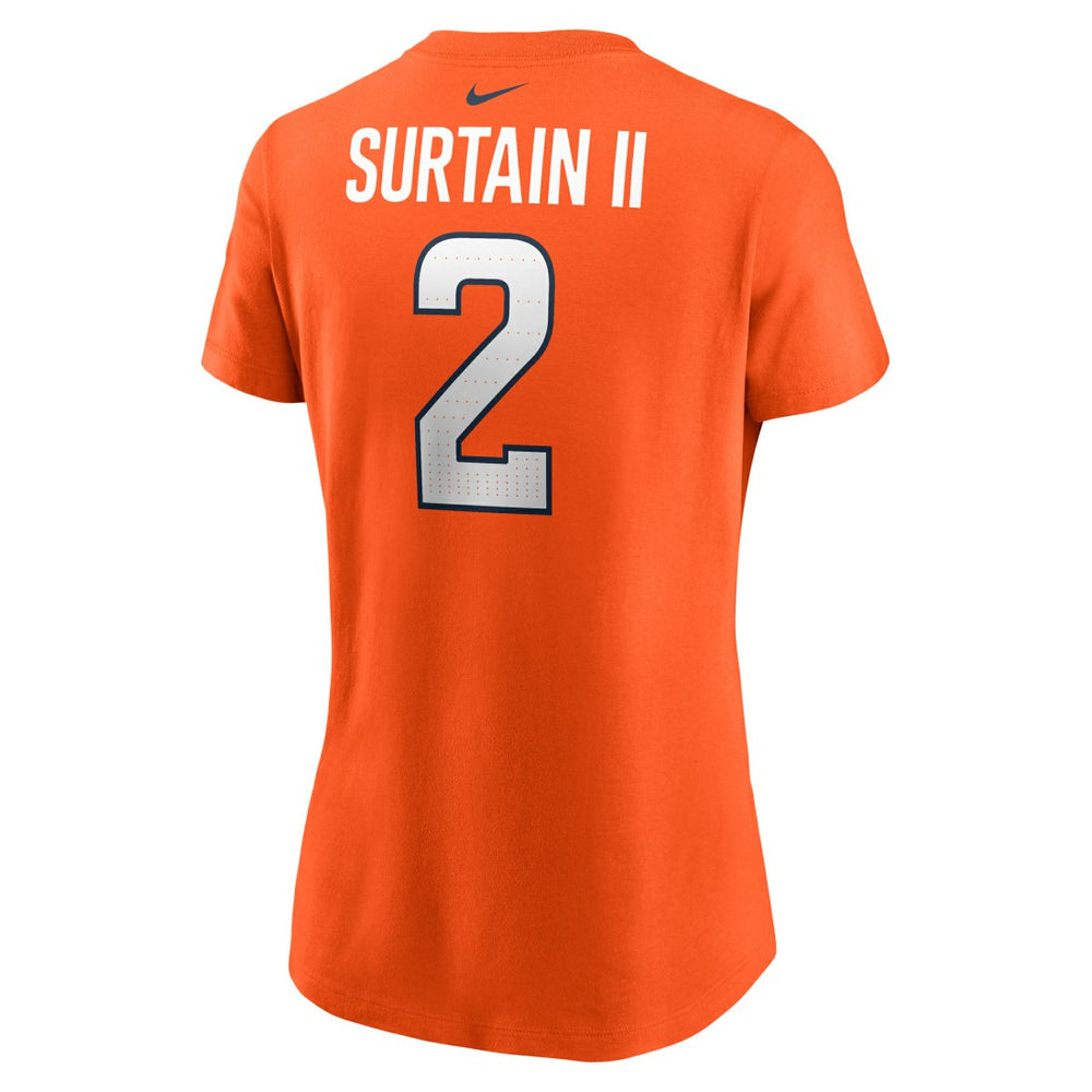 Patrick Surtain II Denver Broncos Women's Player Name & Number T-Shirt - Orange | Nike for sale
