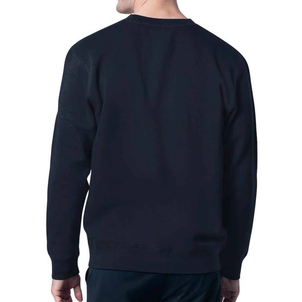 Detroit Tigers Starter Team Logo Fleece Pullover Sweatshirt - Navy