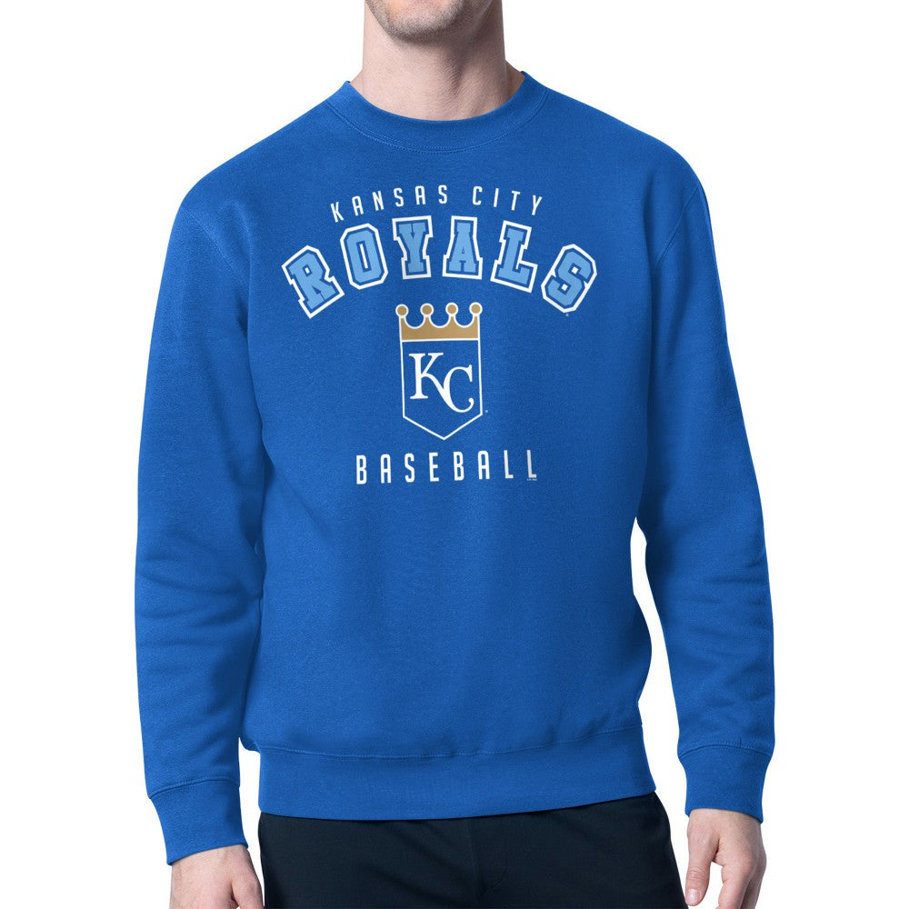 Kansas City Royals Starter Team Logo Fleece Pullover Sweatshirt - Royal