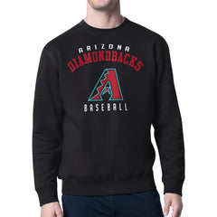 Arizona Diamondbacks Starter Team Logo Fleece Pullover Sweatshirt - Black