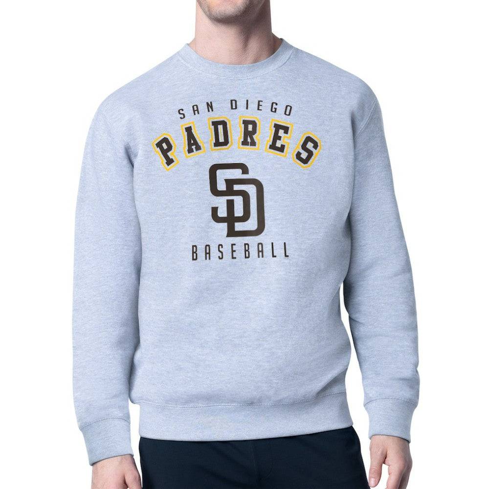 San Diego Padres Starter Team Logo Fleece Pullover Sweatshirt - Gray