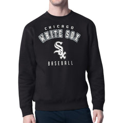 Chicago White Sox Starter Team Logo Fleece Pullover Sweatshirt - Black