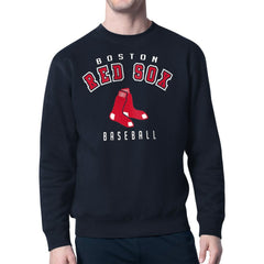Boston Red Sox Starter Team Logo Fleece Pullover Sweatshirt - Navy