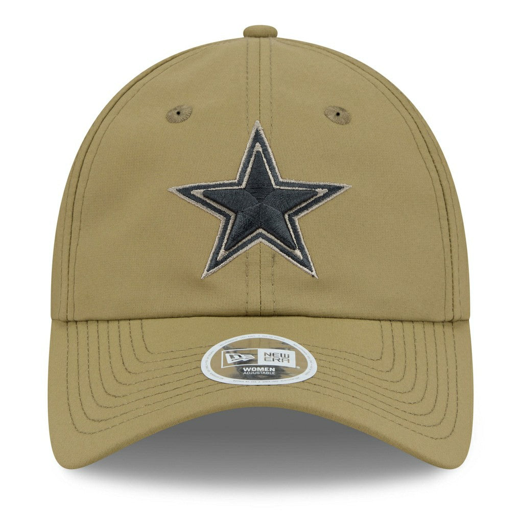 Dallas Cowboys New Era Women's 2025 Salute to Service Pony Tail Adjustable Hat - Green sale