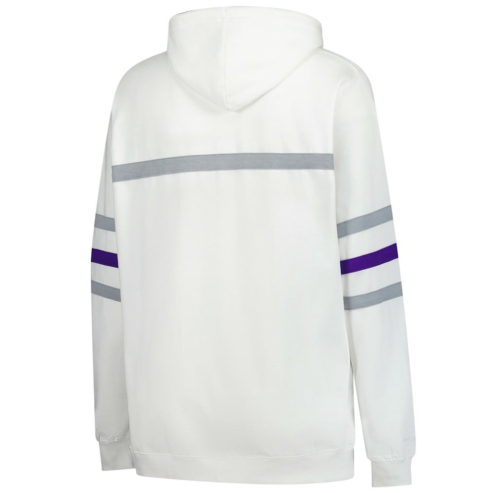 Minnesota Vikings Women's Plus Size Head Coach Throwback Pullover Hoodie - White on sale