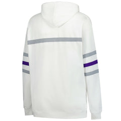 Minnesota Vikings Women's Plus Size Head Coach Throwback Pullover Hoodie - White on sale