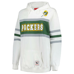 Green Bay Packers Women's Plus Size Head Coach Throwback Pullover Hoodie - White on sale