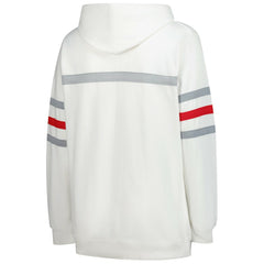 San Francisco 49ers Women's Plus Size Head Coach Throwback Pullover Hoodie - White sale
