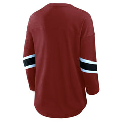 Washington Commanders Women's Plus Size Redzone 3/4-Sleeve Scoop Neck T-Shirt - Burgundy cheap