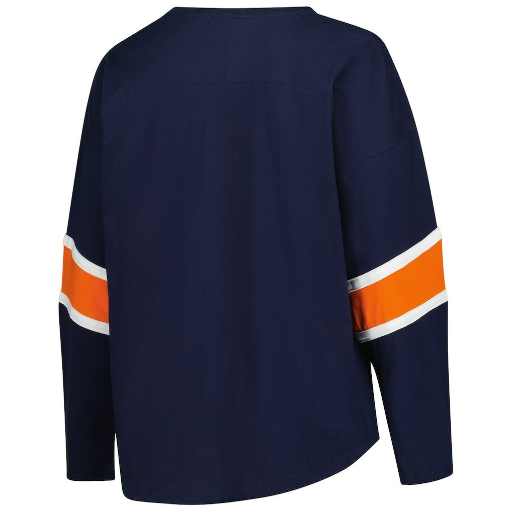 Chicago Bears Women's Plus Size Redzone 3/4-Sleeve Scoop Neck T-Shirt - Navy online