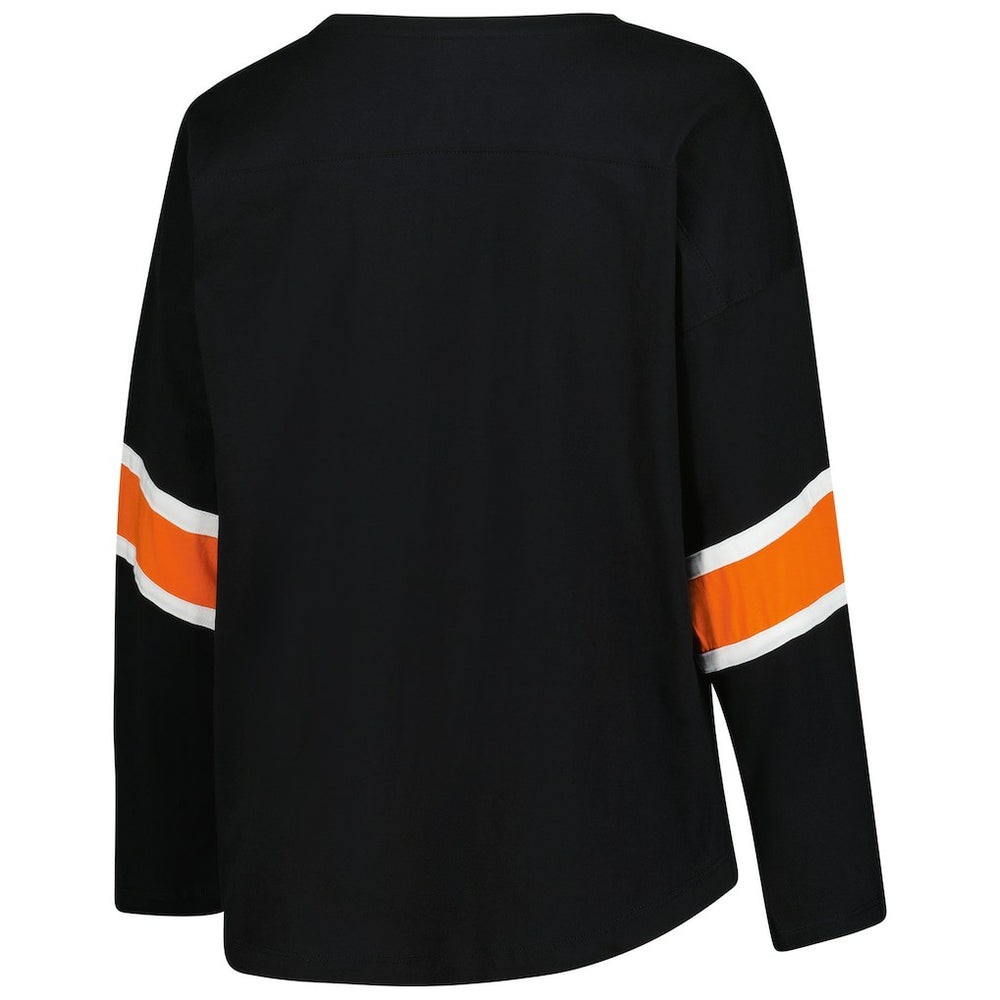 Cincinnati Bengals Women's Plus Size Redzone 3/4-Sleeve Scoop Neck T-Shirt - Black on sale