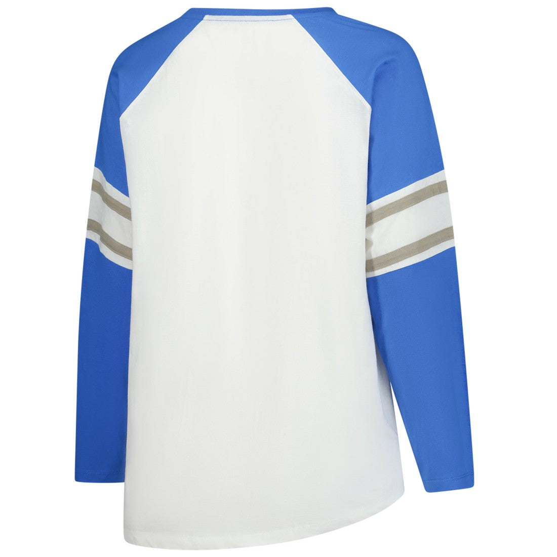 Detroit Lions Women's Plus Size Redzone Lace Up Long Sleeve T-Shirt - White sale
