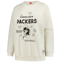 Green Bay Packers Women's Plus Size Shooting Star Sweatshirt - Cream cheap