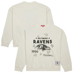 Baltimore Ravens Women's Plus Size Shooting Star Sweatshirt - Cream outlet