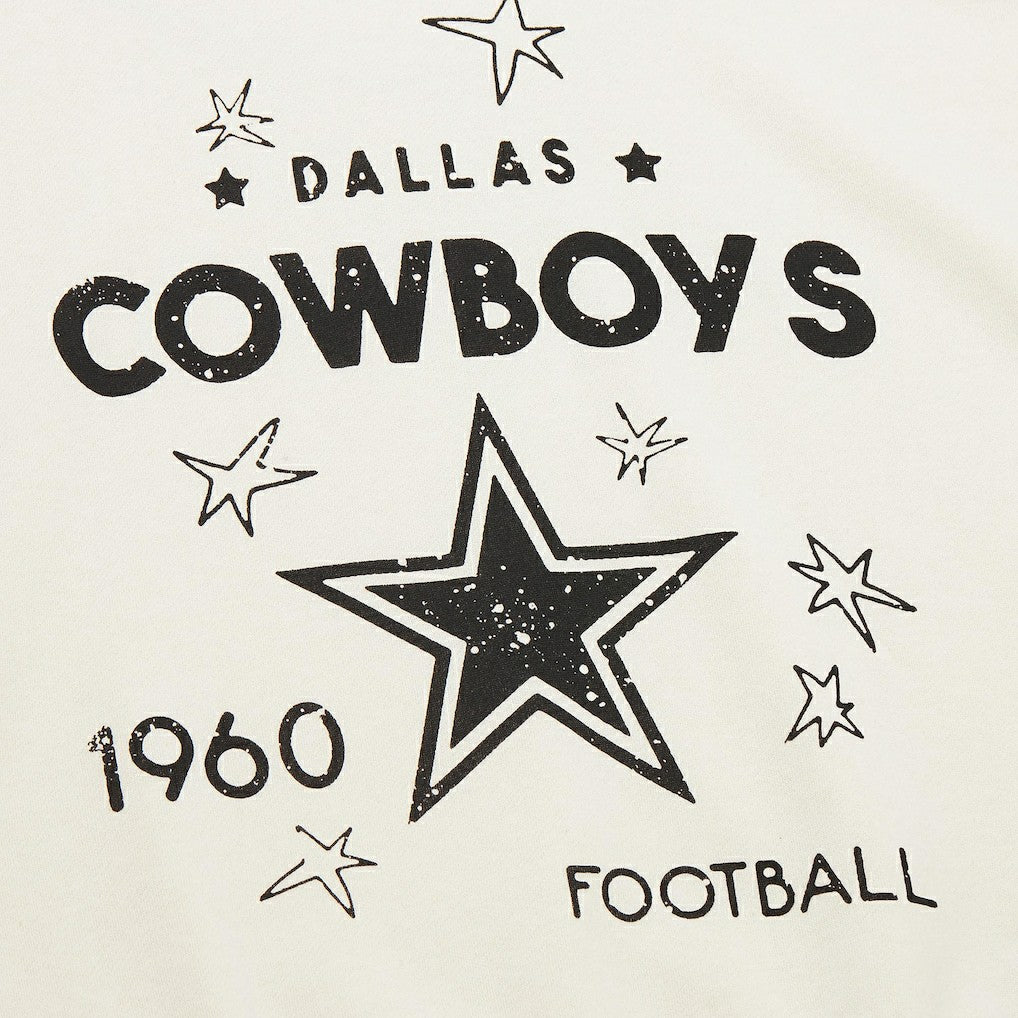 Dallas Cowboys Women's Plus Size Shooting Star Sweatshirt - Cream on sale