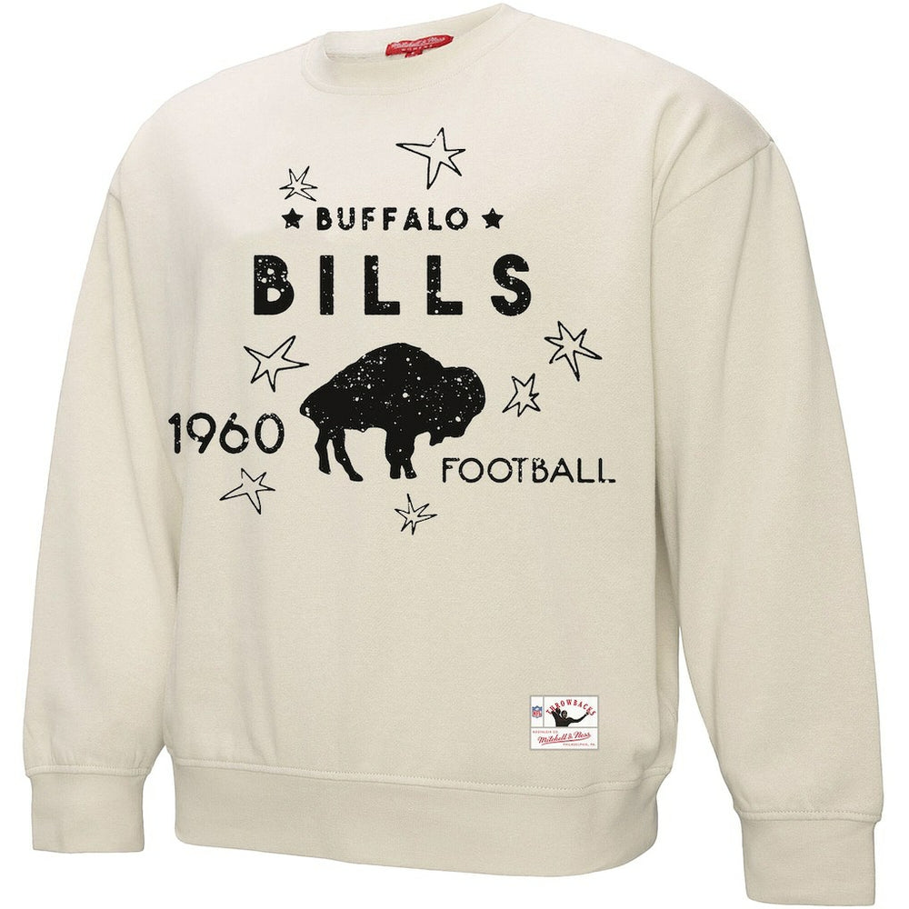 Buffalo Bills Women's Plus Size Shooting Star Sweatshirt - Cream outlet