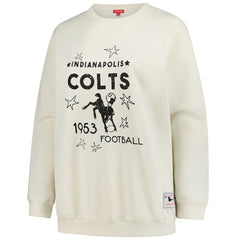 Indianapolis Colts Women's Plus Size Shooting Star Sweatshirt - Cream outlet
