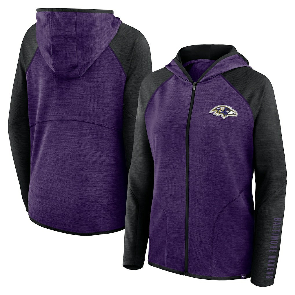 Baltimore Ravens Women's Plus Size End Around Pass Full-Zip Hoodie - Purple sale