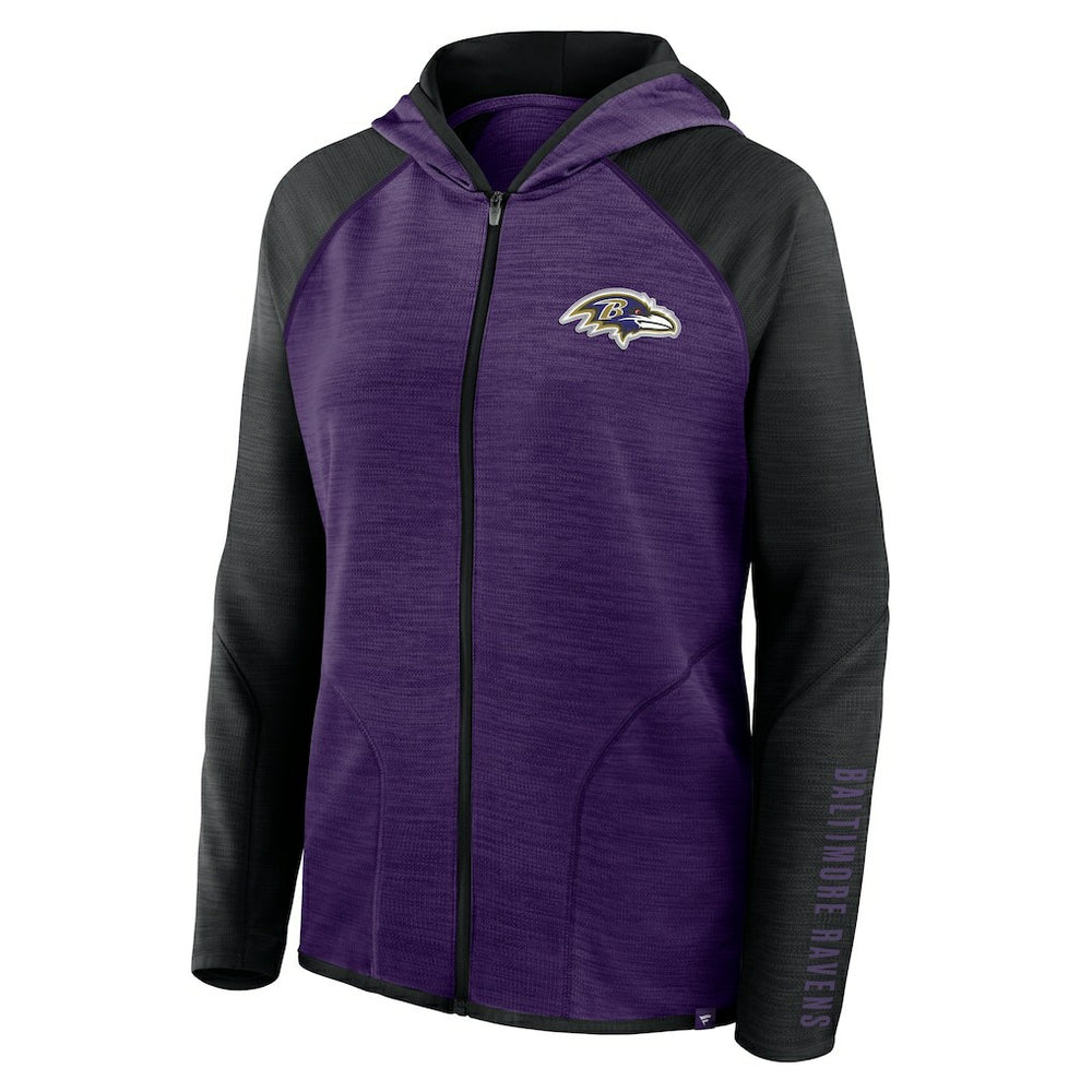 Baltimore Ravens Women's Plus Size End Around Pass Full-Zip Hoodie - Purple sale